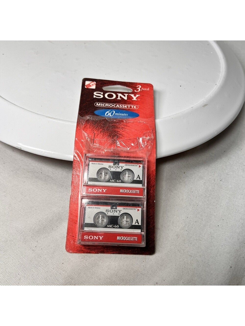 Sony Pack of 2 MC-60 Microcassette Micro Cassette Tapes Dictation 60 Minutes